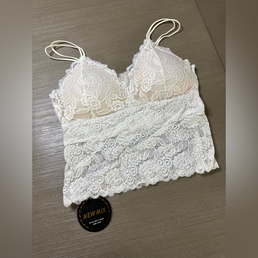 New Mix Women's Lace Bandeau - Cream